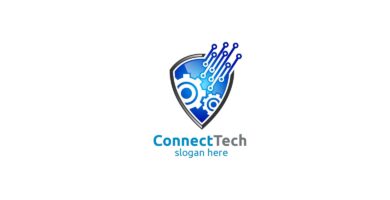 Technology Logo And Electronic