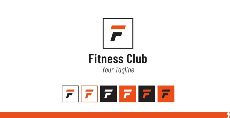F Letter Fitness  Logo Template