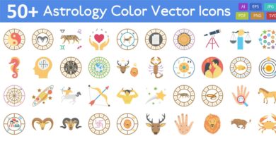 Astrology Color Vector Icon