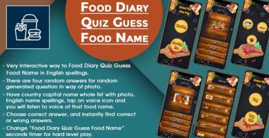 Food Diary Quiz Guess Food Name iOS Swift