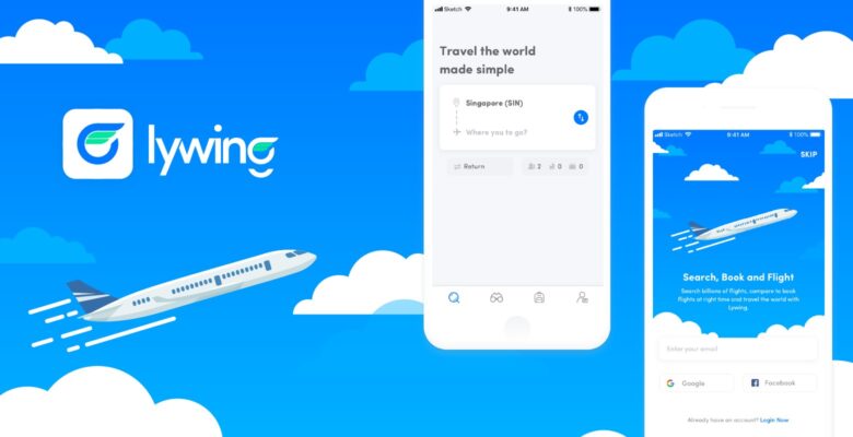 Lywing – Flight Booking Application UI Design