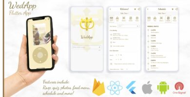 Wedding App – Full Flutter App With Dashboard