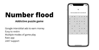 Number flood – iOS Template