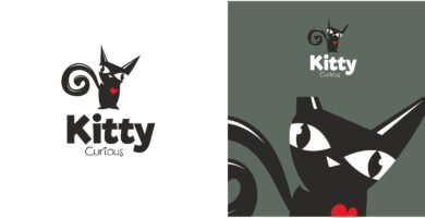 Kitty Black Cat Logo