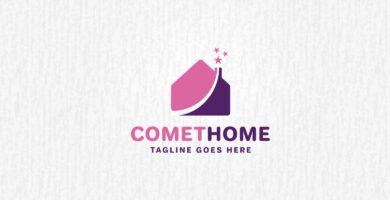 Comet Home Logo Template