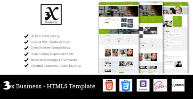 3x Business – Corporate Business Template