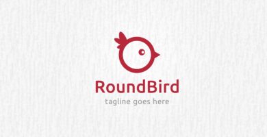 Round Bird – Logo Template