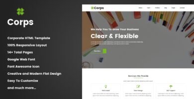 Corps – Corporate Business HTML Template
