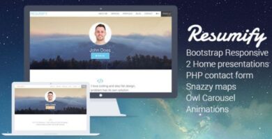 Resumify – Responsive Resume HTML Template