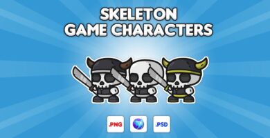 Skeleton Chibi –  Game Characters