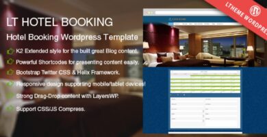 LT Hotel Booking – Responsive WordPress Theme