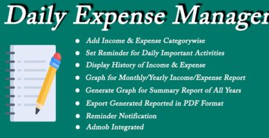 Daily Expense Manager – Android Source Code
