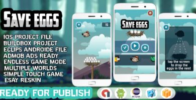 Save The Eggs – Buildbox Template