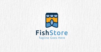 Fish Store – Logo Template