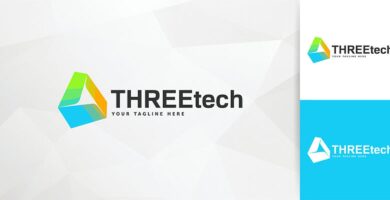Three Tech Logo Template