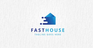 Fast House Logo Template