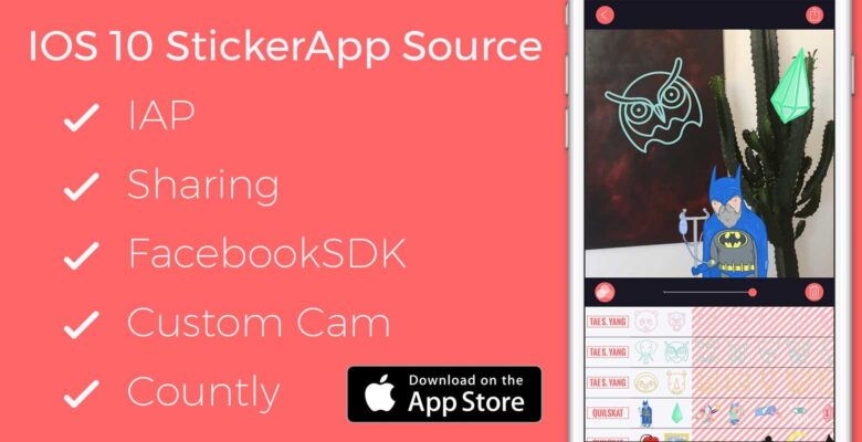 Sticker App – iOS Xcode Source Code