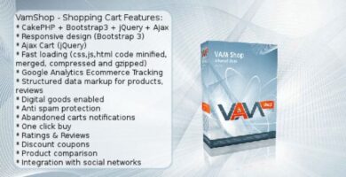 VamShop – Shopping Cart PHP Script