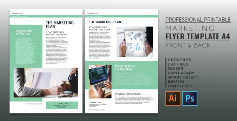 Professional Marketing Flyer Template A4