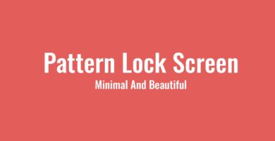 Pattern Lock Screen – Android Source Code