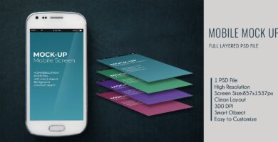Mobile Mock-Up PSD Template