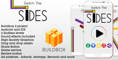 Switch The Sides – Buildbox Game Template