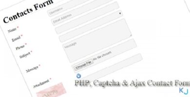 PHP Captcha & AJAX Contact Form
