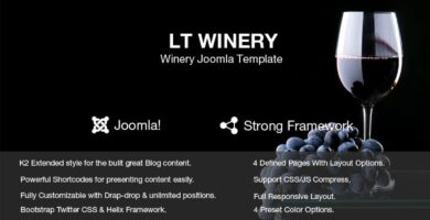 LT Winery – Wine Store Joomla Template