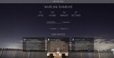 White Line – Responsive Coming Soon Html Template