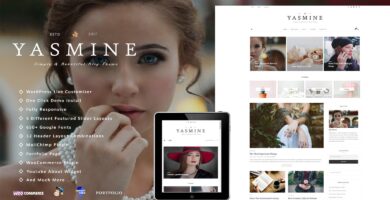 Yasmine – Multipurpose Shop WordPress Blog Theme