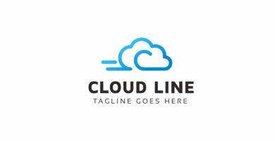 Cloud Line C Letter Logo