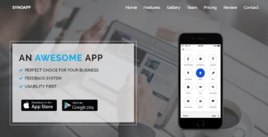 SynoApp – App landing Page Template