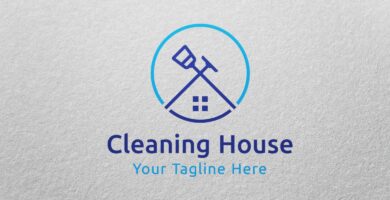 Cleaning House Logo Template