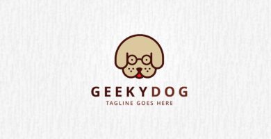 Geeky Dog – Logo Template