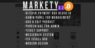 Markety – Multi-Vendor Marketplace In Bitcoin PHP