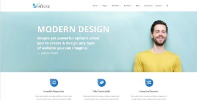 Volvox – Responsive HTML5 Bootstrap Template