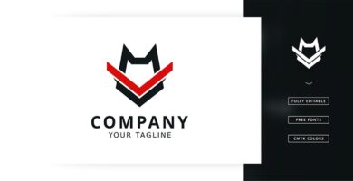 Wolf Training Logo Template