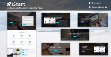 iStart – Responsive HTML Landing Pages