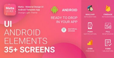 Matta – Material Design Android UI Template