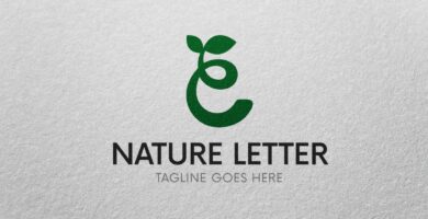 Nature Letter Logo Template