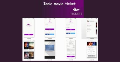 Ticket Booking Ionic Theme