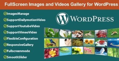 FullScreen Images and Videos Gallery for WordPress