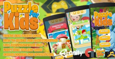 Puzzle Kids Game Unity 2018 Admob
