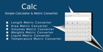 Calc –  Simple Calculator With Metric Converter