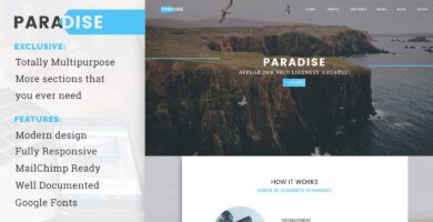 Paradise – Creative Multipurpose Landing Page
