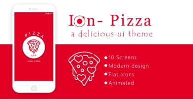 Ion Pizza – Ionic Pizza Delivery App UI Theme