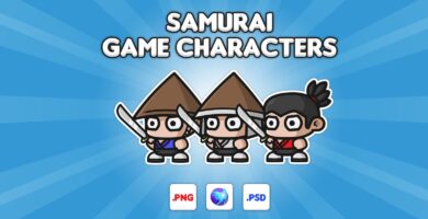 Samurai Chibi Characters