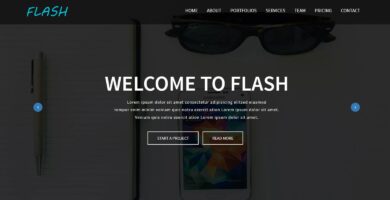 Flash – One Page Responsive HTML Business