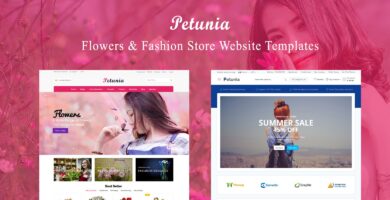 Petunia -Fashion Store Website Template