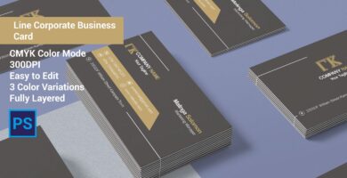 Line Corporate Business Card